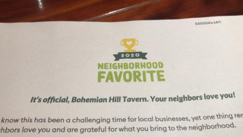 Bohemian Hill Tavern inside