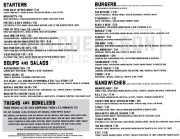 Butcher Son Public House menu