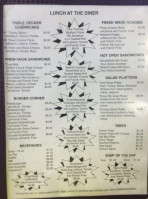 Bedford Diner menu