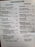 Yakkitty Yak Diner menu