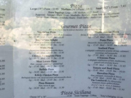 Tony's Pizzeria menu