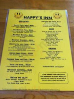 Happy's Roadhouse Inn-fax menu