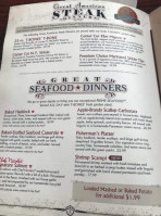 T-bones Great American Eatery menu