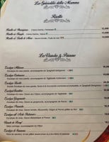 Trattoria Della Mamma menu