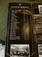 May Kelly's Cottage menu