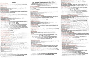 Browns Country Kitchen menu