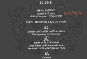 Le Caveau menu