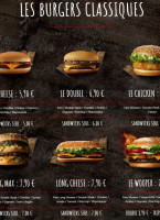 Factory's Creteil menu