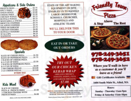 Friendly Town Pizza food