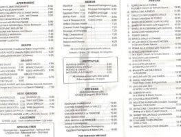 Avanti Italian Pizzeria menu