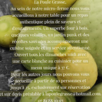 La Poule Grasse menu