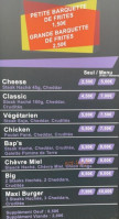 Le Star Kebab menu