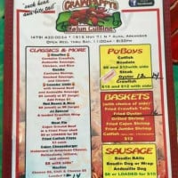 Crawpappys menu