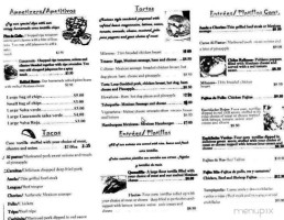 Rincon Tarasco menu
