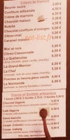 Creperie du Coin menu