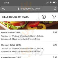 Bill's House Of Pizza food