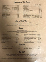 Carriage Inn menu