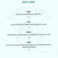 East Cove menu