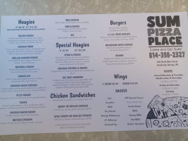 Sum Pizza Place menu