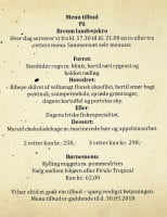 Breum Landevejskro menu