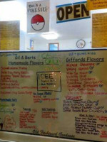 Gil Bert's Ice Cream menu