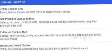 Bbq Chicken Beer menu