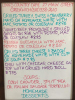 Lynn's Country Cafe menu