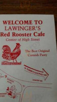 Red Rooster Cafe menu