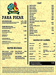 Cafe El Yipao menu