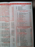 Lin's China Wok Buffet menu