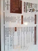 Bones' Burgers menu