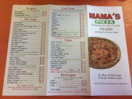 Mama's Pizza menu