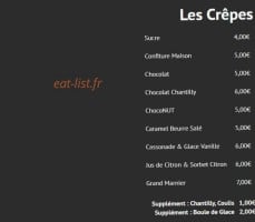 Le Relais menu