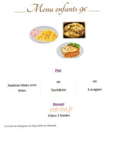 Le St Nicolas menu