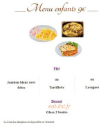 Le St Nicolas menu