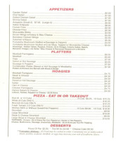 Colarusso's Cafe menu