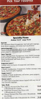 Rounder's Pizza menu