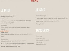 La Terrasse Du Crestet menu