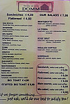 Domm menu