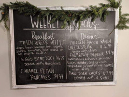 Rail Road Diner menu