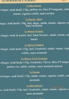 Auberge Des Trois Lacs menu