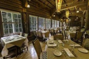 Russell's Fireside Dining Room At Lake Mcdonald Lodge inside