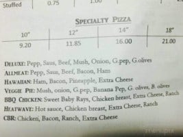 Mr. Cheezy's menu