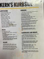 Kern's Kurbside Grill menu