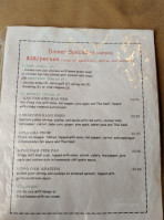 Thai Thai menu