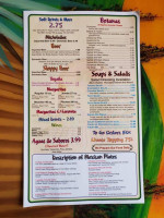 El Tapatio Mexican menu