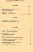Auberge De Fontaine menu