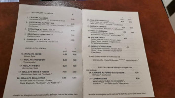 Gaststätten, La Piazzetta menu
