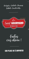 Le Saint Gourmand menu