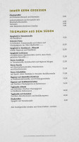 Cafe Tagblatt menu